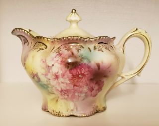 R S Prussia Syrup Pitcher With Lid