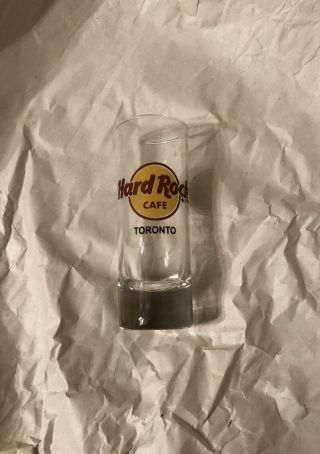 Vintage Hard Rock Cafe Toronto 4 " Shot Glass Canada