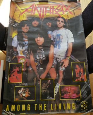 Anthrax 1987 Among The Living Massive 152cm X 101cm Tour Poster