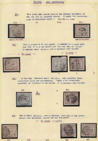 India Feud Alwar 1877 - 92 Oval Seal Pm Study Selection 19 Gu/fu