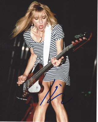 Kim Gordon Sonic Youth Bass Guitarist Signed Authentic 8x10 Photo G W/coa Rare