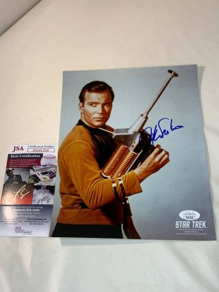 William Shatner Signed Star Trek " Captain Kirk " 8x10 Photo " Jsa Authenticated "