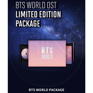 BTS WORLD OST Limited Edtion Package CD,  ManagerIDCASE,  Card,  Magnet,  Etc,  Tracking 3