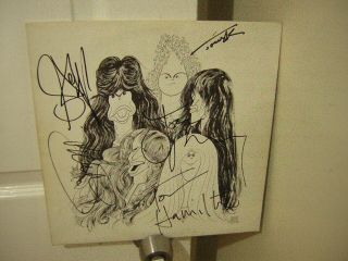 Aerosmith Signed Lp Draw The Line 1977 5 Members