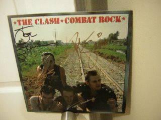 The Clash Signed Lp Combat Rock 1983 4 Members