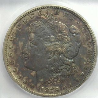 1878 - Cc Morgan Silver Dollar Icg Au - 50 Toned