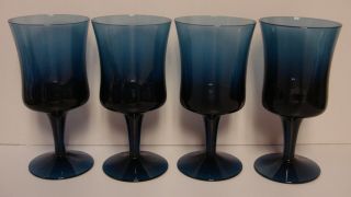 Denby ARABESQUE (BLUE ICE) Juice Wine Glasses SET/4 More Available 2