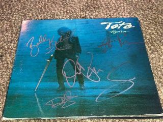 Toto Group Signed Autographed Hydra Record Album Lp Bobby Kimball Lukather,