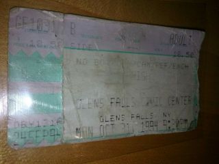 Phish Ticket Stub 1994 Halloween Glens Falls Civic Center 10/31/1994