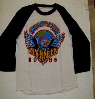 Van Halen (tour Of The World) 1984 Licensed Vintage Tour Shirt Large