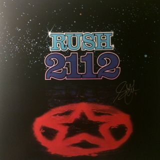 Rush 2112 Cover Art Poster Hand Signed Geddy Lee W/coa