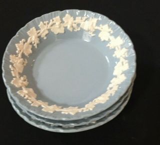 3 Fruit Bowls - Wedgwood Queensware Cream On Lavender - Shell