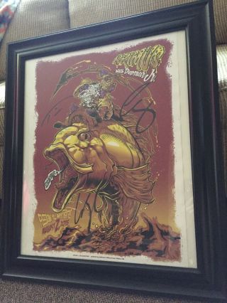 Primus Concert Poster Signed By Band 173 Of 225