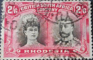 Rhodesia Double Head 2/6 Sg 156