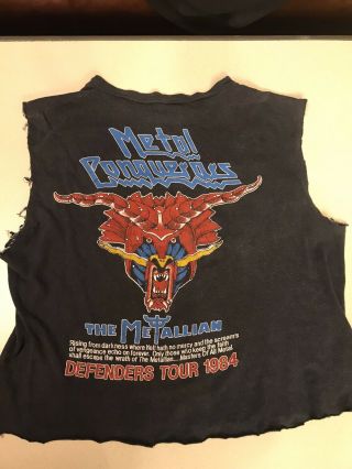 Vintage Judas Priest 1984 Defenders Of The Faith Tour Shirt