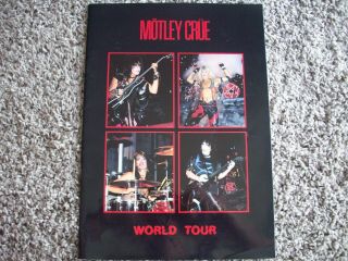 Vintage Motley Crue 1984 Shout At The Devil World Tour Concert Program