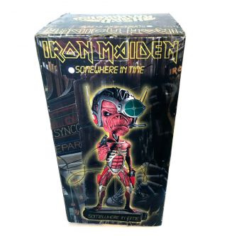 Iron Maiden Eddie 8 " Head Knocker Figure Hand Painted Somewhere In Time 2004