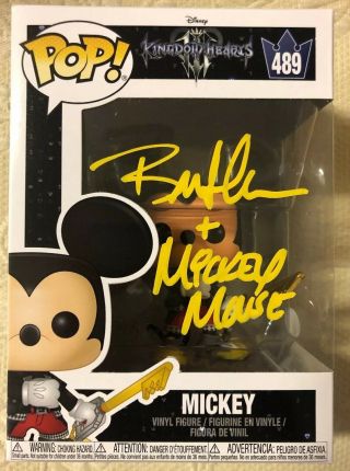 Bret Iwan Signed Autographed Kingdom Hearts Mickey Mouse Funko Pop Disney Jsa