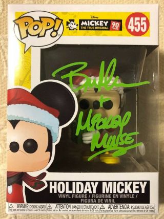 Bret Iwan Signed Autographed Holiday Mickey Mouse Funko Pop Disney Jsa 1