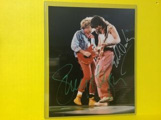 Sammy Hagar & Eddie Van Halen (8x10 Signed Color Photo)