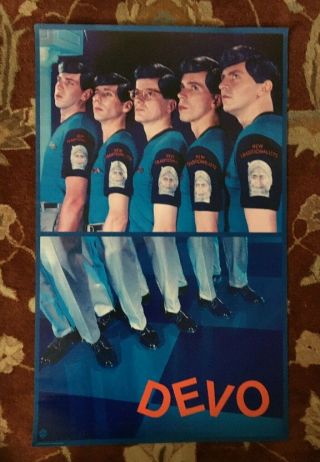 Devo Traditionalists Rare Promotional Poster From 1981