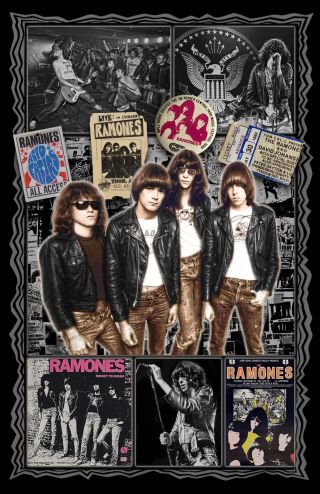 Ramones Tribute Poster - 11x17 " - Vivid Colors