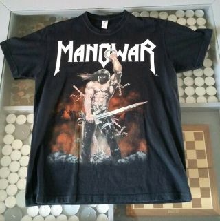 Vintage Manowar T Shirt Bolt Thrower Iron Maiden