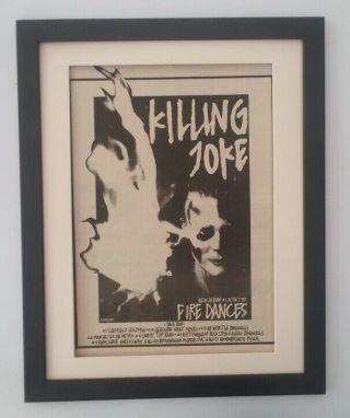 Killing Joke Fire Dances Tour 1983 Poster Ad Framed Fast World Ship