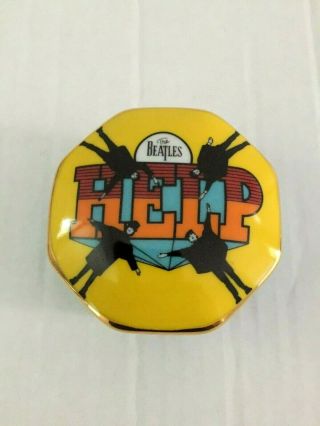Beatles Help Franklin Porcelain Music Box Plays Perfect 1992 Apple Corps