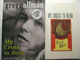 Gregg Allman Special Signed 1st Ed.  My Cross To Bear Allman Brothers Band