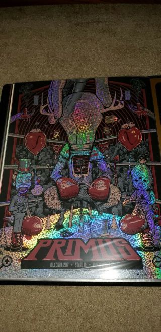 Primus Concert Poster Print Kaleidoscope Foil by Darin Shock,  Zoltron Series x/5 3
