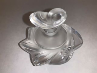 Lalique Crystal Glass Perfume Scent Bottle,  France