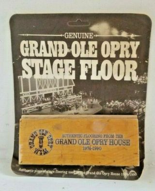 Grand Ole Opry Stage Flooring Country Music Authentic Piece Of History