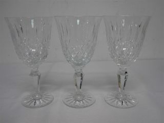 3 Royal Doulton " Balmoral " 7 " Water Goblets Wine Glasses