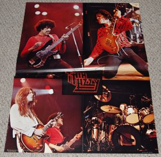 Thin Lizzy Phil Lynott Gary Moore Concert Collage Jumbo 29x39 Poster 1979