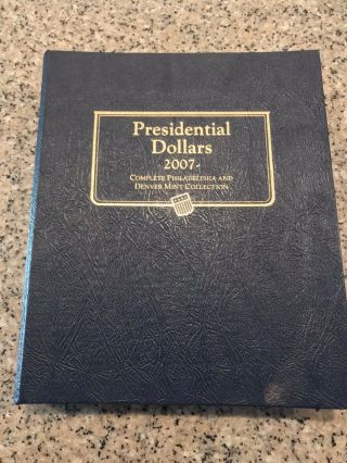 Presidential $1 Golden Dollar Bu 66 Coins P&d With Collectors Book