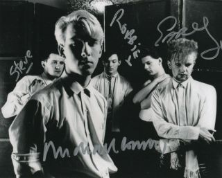 Modern English Real Hand Signed Photo Autographed By 4 Members