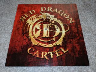 Rare Red Dragon Cartel Jake E Lee Autographed Signed Red Vinyl Lp Ozzy Osbourne