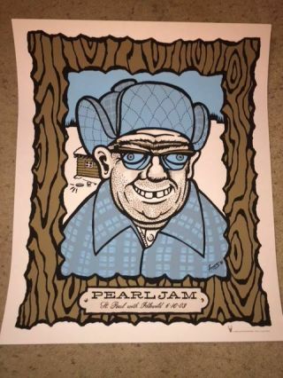 Pearl Jam - 2003 Ames Brothers Design Poster St Paul,  Mn Excel Energy Center