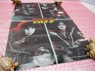Vintage Poster - Kiss Rock Band Gene Simmons 1977 Aucoin Management Fan Club