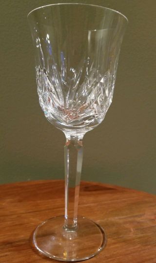 Gorgeous Waterford Crystal Leana 7 5/8 " Wine Glass Discontinued Pattern Signed