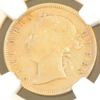 1892 China Hong Kong 20 Cent Victoria Silver Coin Ngc Vf Details