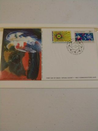 Hans Erni Folder With Cachet & Dove Drawing