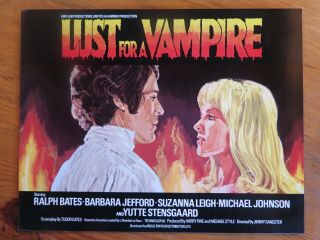 Lust For A Vampire 1971 Film Publicity Campaign Book Hammer Horror