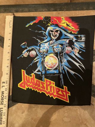 Vintage Judas Priest Back Patch Xl