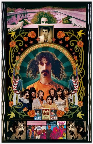 Frank Zappa Tribute Poster - 11x17 " Vivid Colors