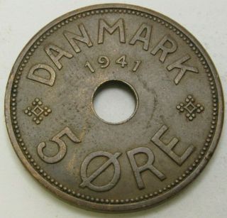 Faroe Islands (denmark) 5 Ore 1941 - Bronze - Christian X.  - Xf - - 3702