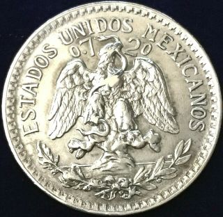 Vintage 1945 Mexico Silver Eagle 50 Centavos Coin