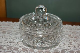 Waterford Crystal Lismore Covered Butter Dish Bowl