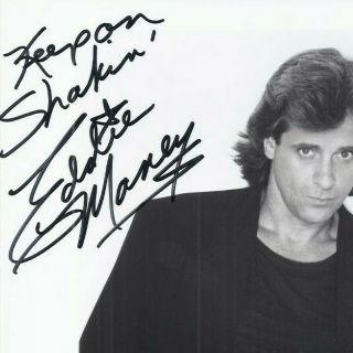 EDDIE MONEY Signed Photo Autographed 8x10 Baby Hold On Think I ' m in Love 2